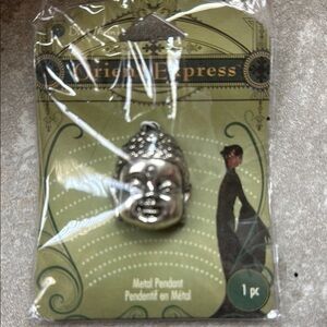 Silver Buddha Pendant by